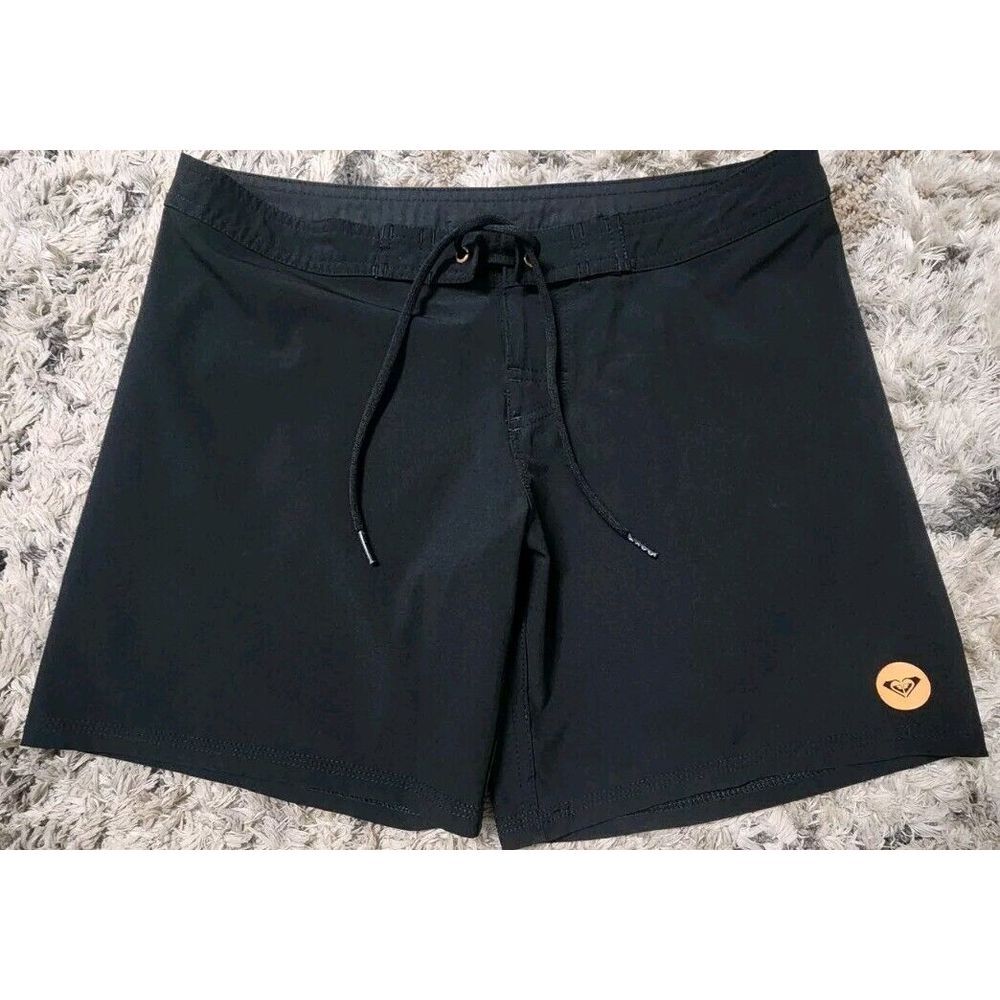 Roxy Women's Board Shorts 7" Inseam To Dye For Black Swimsuit Bottoms XS NWOT